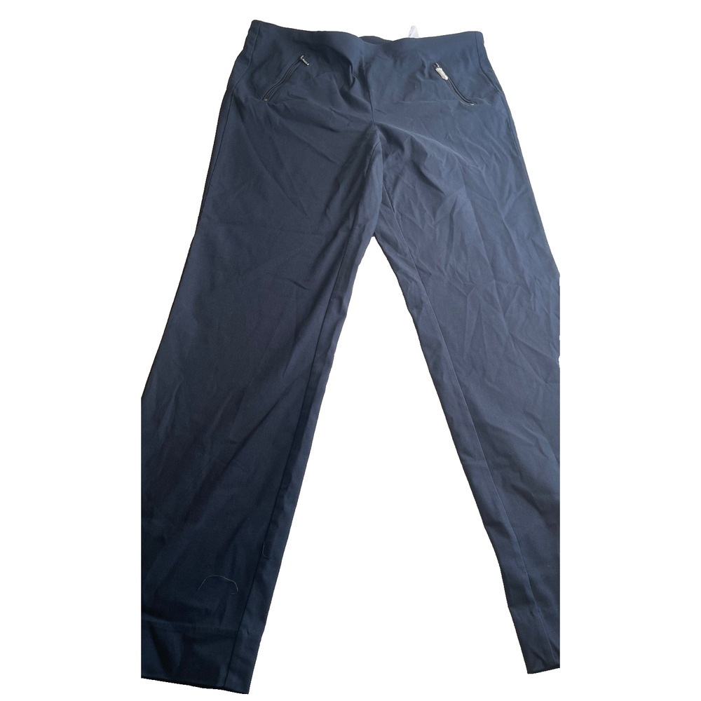 Michel Studio Alex Straight Leg NWT Pocket Pant NWT 18W Navy Blue Professional